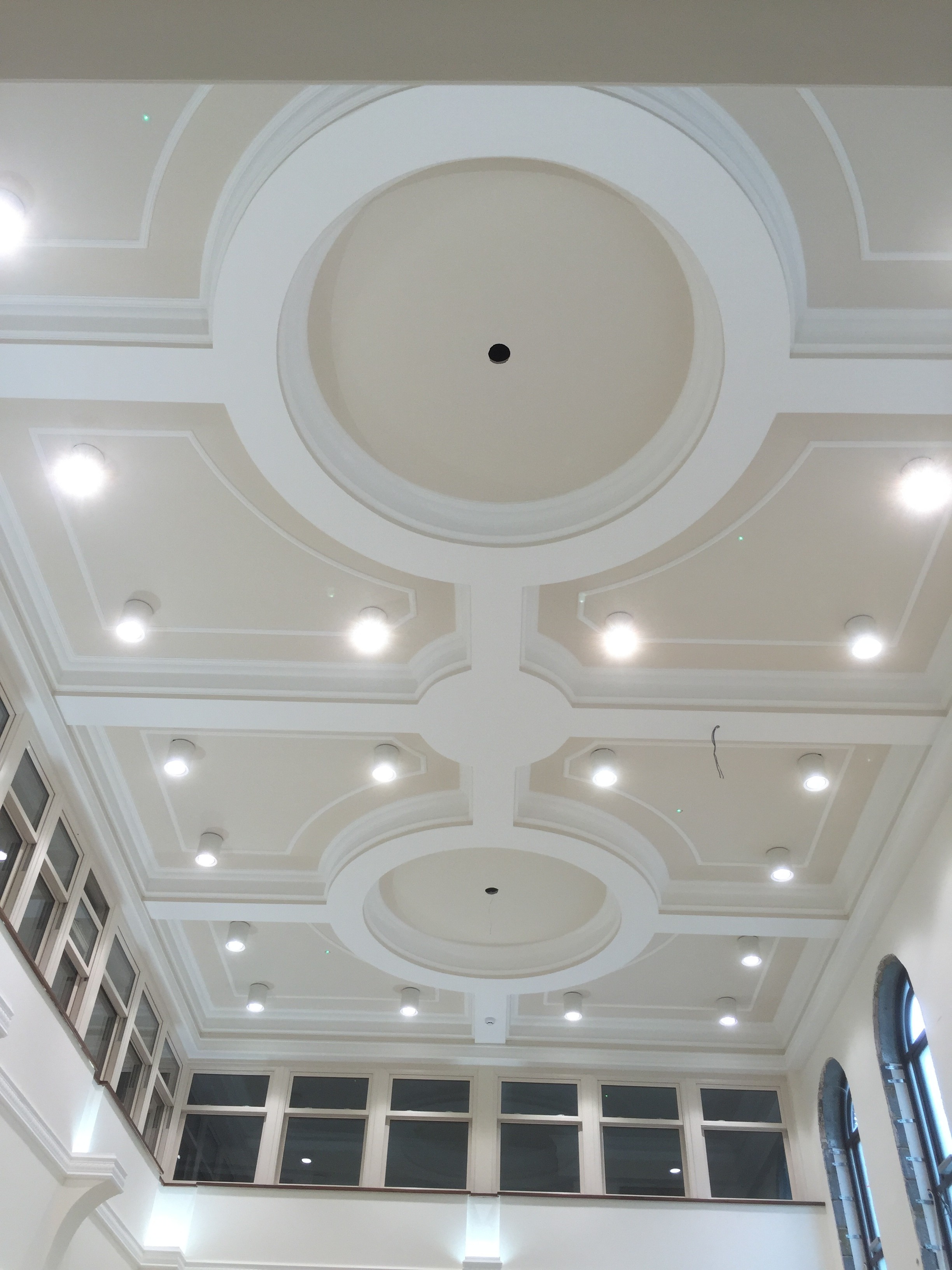 Plasterboard detailed ceiling,